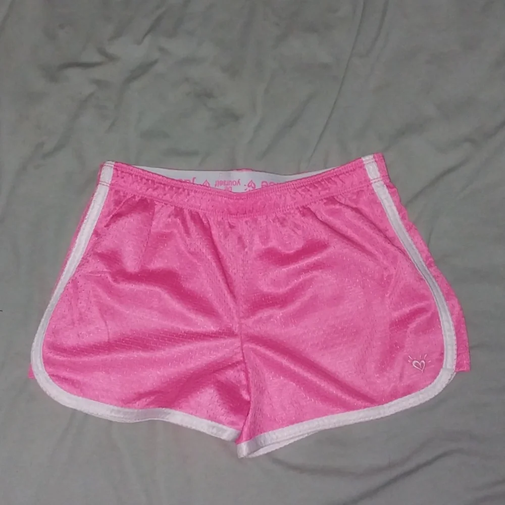 Justice neon girl shorts - 2 pairs (pink & green) Size 16